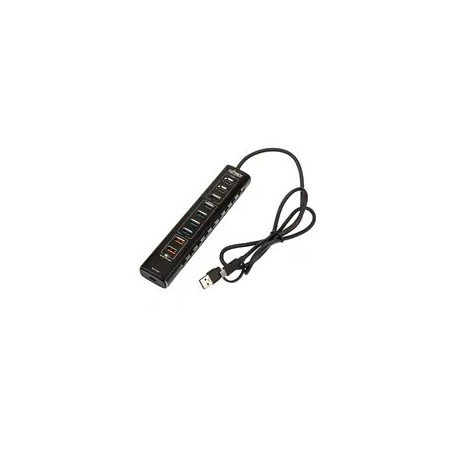 Nitro Concepts UH1, 10-Port Hybrid USB Hub, USB 3.2