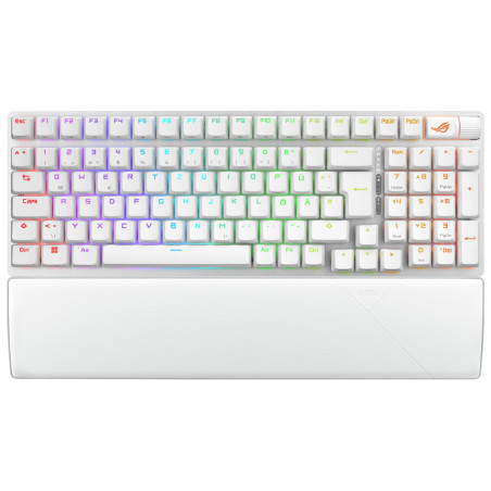 ASUS ROG Strix Scope II 96 Wireless keyboard Gaming USB + RF Wireless + Bluetooth QWERTZ German White