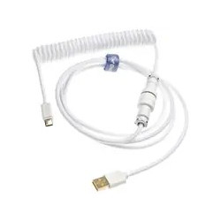 Ducky Coiled Cable - White...