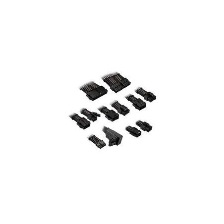 Kolink Core Pro Braided Cable Extension Kit 12V-2x6 Type 2 - Jet Black/Gunmetal Grey