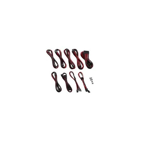 CableMod C-Series PRO ModMesh Cable Kit für RMi/RMx/RM (Black Label) - schwarz/rot