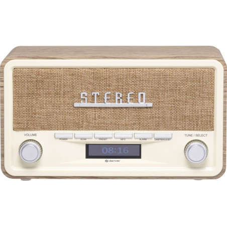 Retro radio Denver DAB-18 ligh wood