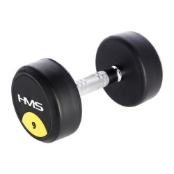 Rubberized dumbbell 9kg HMS...