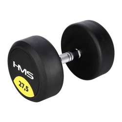 Rubberized dumbbell 27.5kg...