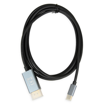 iBox ITVCDP4K video cable adapter 1.8 m USB Type-C DisplayPort Black