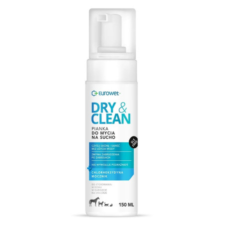 EUROWET Dry & Clean - foam for dogs and cats - 150 ml