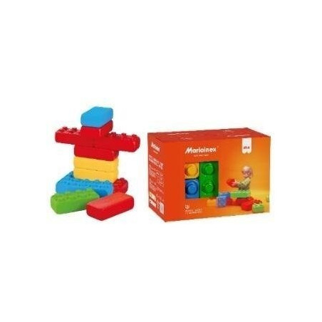 Marioinex ‘brick’ building blocks, 12 pieces
