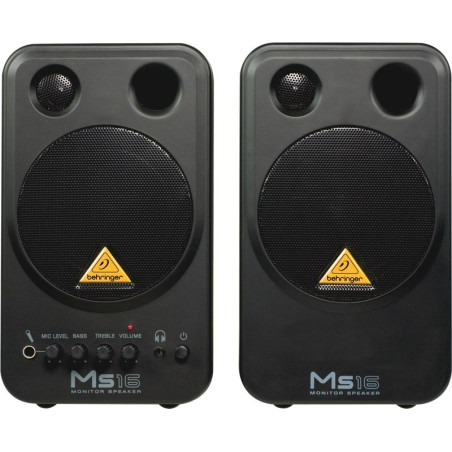 Behringer MS16 loudspeaker 2-way Black Wired 16 W