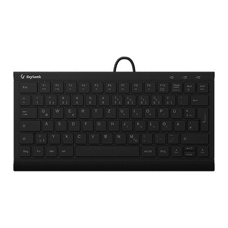 KeySonic KSK-5011ELC (DE) keyboard Home USB QWERTZ German Black