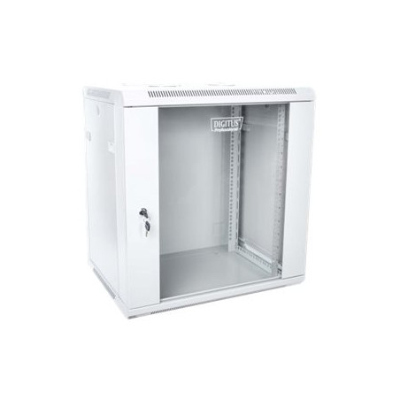 DIGITUS DN-W19 12U/450 Wallmount cabinet 12U 600x450mm grey RAL 7035