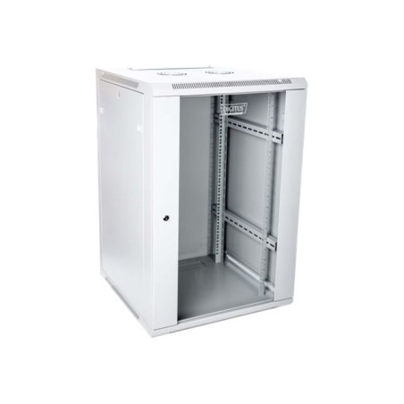 DIGITUS DN-W19 18U/600 Wallmount cabinet 18U 600x600mm grey RAL 7035