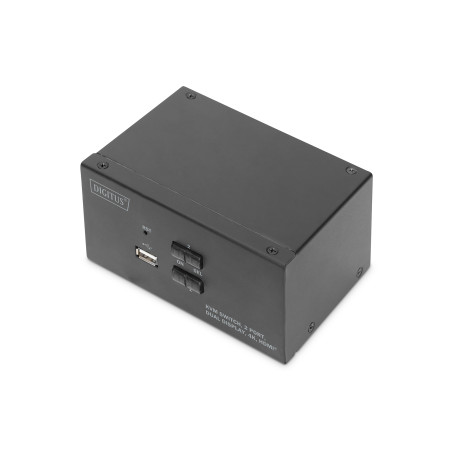Digitus | KVM Switch, 2 Port, Dual Display, 4K, HDMI | DS-12860