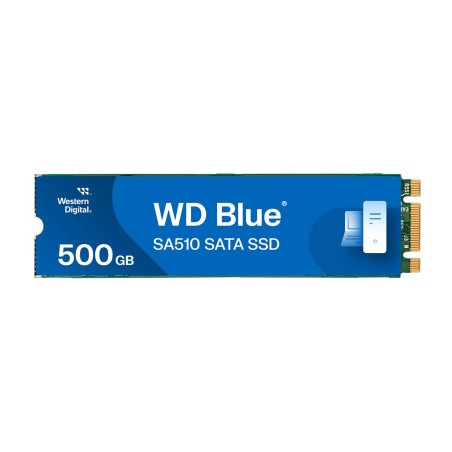 WD Blue SA510 SSD 500GB M.2 2280 SATA III 6Gb/s internal single-packed POWERED BY SANDISK
