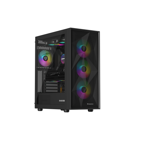 NATEC Genesis PC Case Diaxid 605 black ARGB