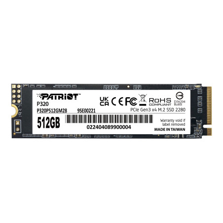 PATRIOT P320 512GB M.2 2280 PCIE SSD