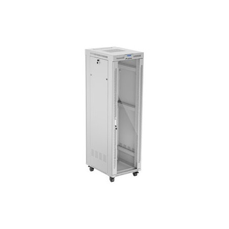 LANBERG free standing rack cabinet 19/42U 600x800 glass door LCD flat pack grey V2