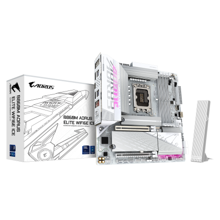 GIGABYTE B860M A ELT WF6E ICE LGA1851 MB 4xDDR5 4xSATA 3xM.2