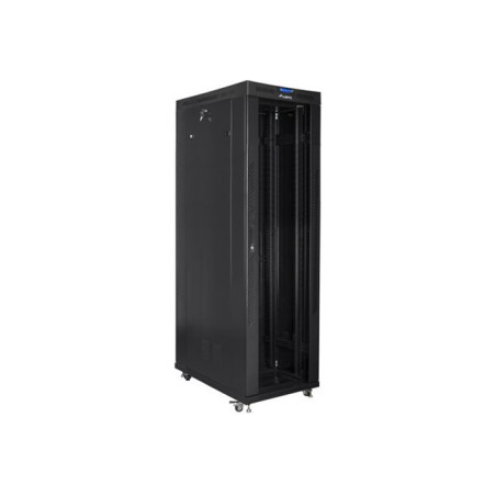 LANBERG free standing rack cabinet 19/42U 600x1200 glass door LCD flat pack black
