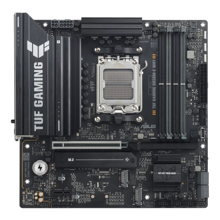 ASUS TUF GAMING B850M-E WIFI AMD AM5 mATX motherboard 4xDDR5 PCIe 5.0 3xM.2 1xHDMI 1xDisplayPort 4xSATA
