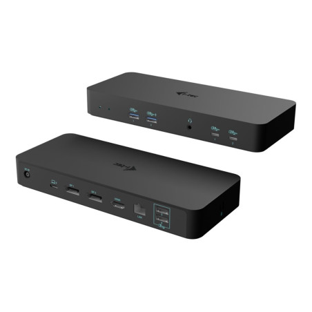 I-TEC USB-C Intelligent Triple Display Docking Station 1xHDMI 2xDP 1xGLAN 2xUSB-C Gen2 2xUSB-A Gen2 2xUSB-A Gen1 1xAudio/Mic PD 100W