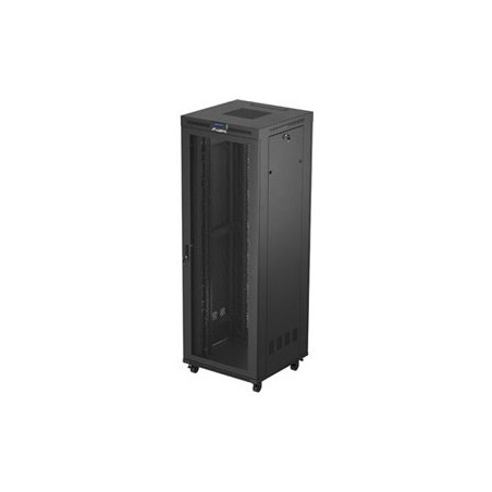 LANBERG rack cabinet 19 free-standing 47U 800x800 flat pack mesh door LCD black