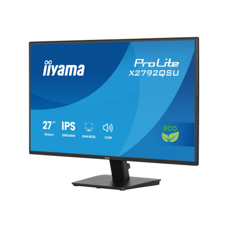 IIYAMA X2792QSU-B1 27inch IPS 4-side slim bezel Green Choice EyeComfort / EyeSafe 2.0 2560x1440 120Hz 1500:1 350cd/m Speakers HDMI
