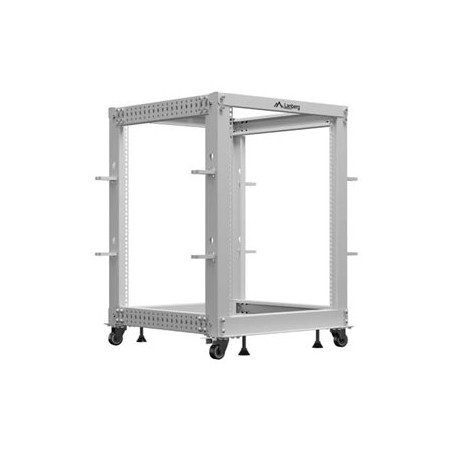 LANBERG Open rack 19inch 15U 600X600-1100 adjustable grey