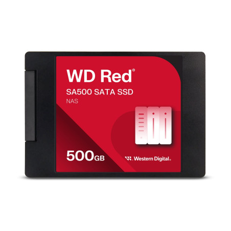 WD Red SSD SA500 NAS 500GB 2.5inch SATA III 6 Gb/s internal single-packed POWERED BY SANDISK