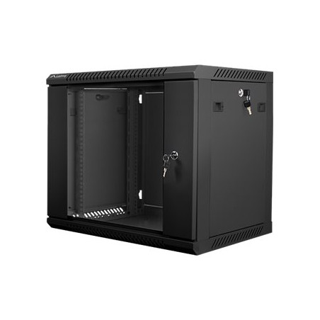 LANBERG WF01-6409-10B wall-mounted rack 19inch demounted flat pack 9U/650x450mm black