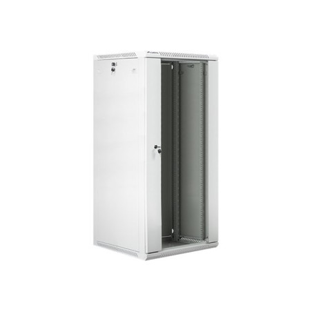 LANBERG WF01-6627-10S wall-mounted rack 19inch demounted flat pack 27U/600x600mm gray