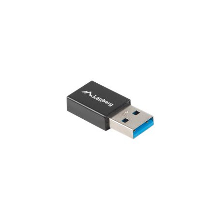 LANBERG AD-UC-UA-01 adapter USB TYPE-C F -AM 3.1 Black