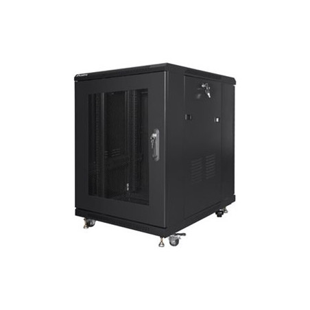 LANBERG free standing rack 19inch cabinet 15U 600x800 mesh door flat pack black