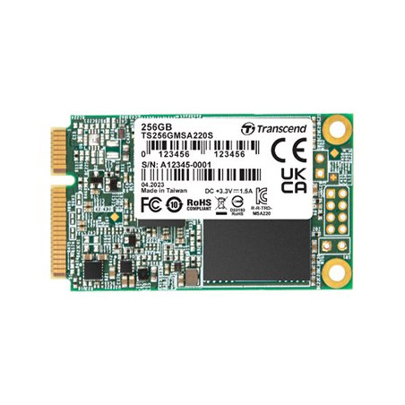 TRANSCEND 256GB mSATA SSD SATA3 3D TLC