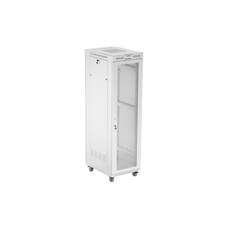 LANBERG free standing rack cabinet 19/42U 600x800 mesh door LCD flat pack grey