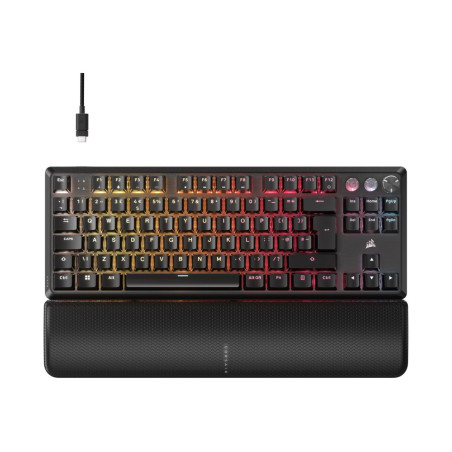 CORSAIR K70 PRO TKL Tenkeyless Magnetic-Mechanical Gaming Keyboard Backlit RGB LED CORSAIR MGX v2 Black