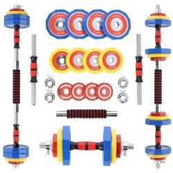 Coloured barbells with...