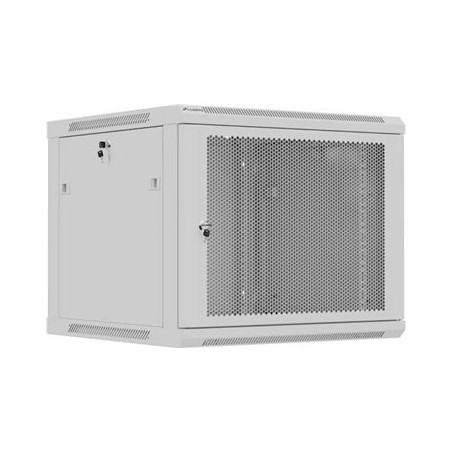 LANBERG Rack cabinet 19in wall-mount 9U/600X600 flat pack with perforated door black