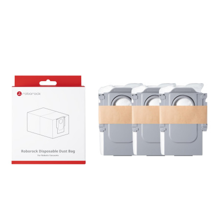 Vacuum Cleaner Accessory|ROBOROCK|Disposable Dust bag|For Qrevo/Qrevo MaxV/S8 MaxV Ultra/Qrevo S/Qrevo Pro/Qrevo Plus/Qrevo Curv/Qrevo Edge/Saros 10R/Saros Z70/Saros 10/Vivian S/Vivian SC/QR 798/Qrevo 5AE/Qrevo Curv 5A1/Qrevo Edge 5V1/QR 798/Qrevo Curv 2 Pro/Qrevo C Pro/Qrevo Curv 2 Flow/Saros 20R|8.02.0454