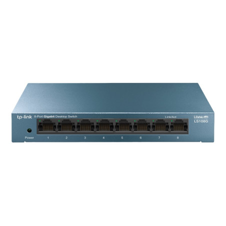 TP-LINK LiteWave 8-Port Gigabit Desktop Switch 8 Gigabit RJ45 Ports Desktop Steel Case