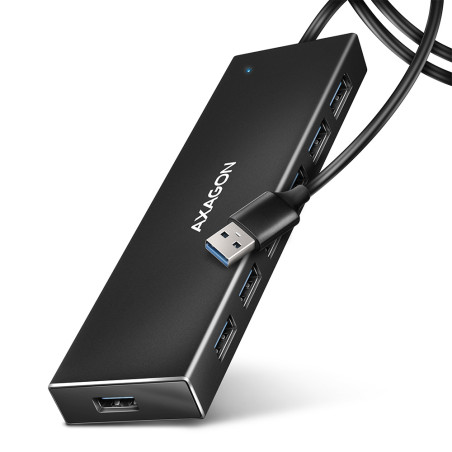 AXAGON SuperSpeed USB-A FLAT Hub | HUE-F7A