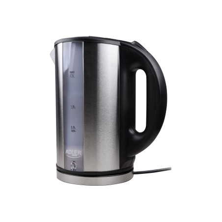 Adler | Kettle | AD 1216 | Standard | 2000 W | 1.7 L | Stainless steel | 360° rotational base