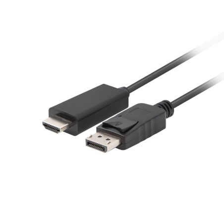 Lanberg | DisplayPort to HDMI Cable | CA-DPHD-11CC-0050-BK | DisplayPort Male | HDMI Male | DP to HDMI | 5 m