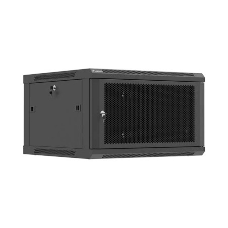 Lanberg Wall mounted installation cabinet 19" 6U 600X600 | WF01-6606-23B | Black