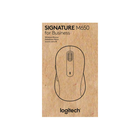 MOUSE USB OPTICAL WRL M650/GRAPHITE 910-006348 LOGITECH