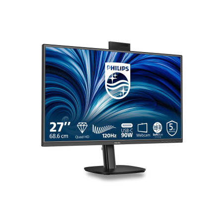 PHILIPS 27inch 2560x1440 120Hz IPS Flat H/A 150 MM USB C DOCKING DISPLAY 90W Daisy chain with 27B2N3500J Smart Link Sync