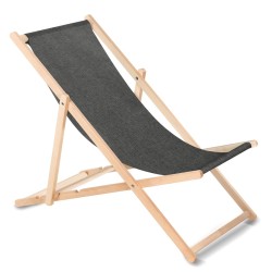 Classic beech lounger...