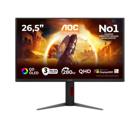 AOC Q27G4ZD 27inch QD-OLED QHD 240Hz 450cd/m2 0.03ms 2xHDMI2.0 DP Pivot