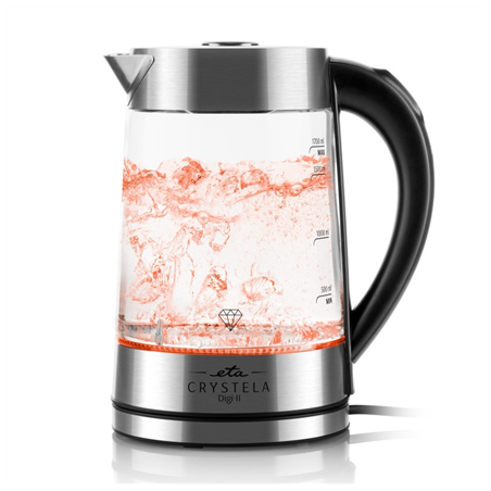 ETA Kettle | ETA515490000 CRYSTELA DIGI II | Electric | 2200 W | 1.7 L | Glass | 360° rotational base | Glass