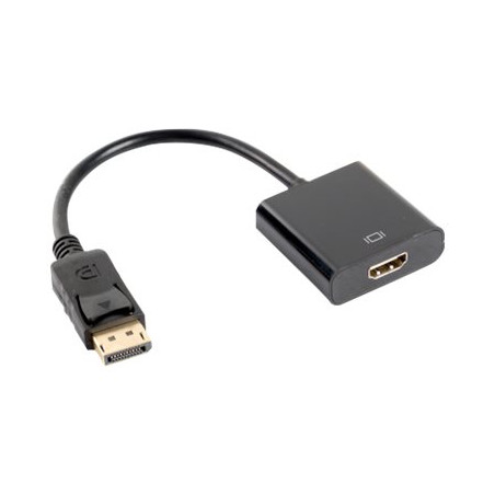 LANBERG AD-0009-BK adapter Displayport M ->HDMI F 10cm