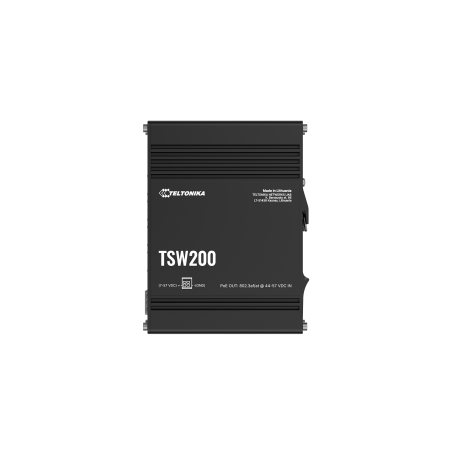 Teltonika | TSW200 | Industrial POE+ Ethernet Switch | DIN rail mountable | SFP ports quantity 2 | PoE+ ports quantity 8